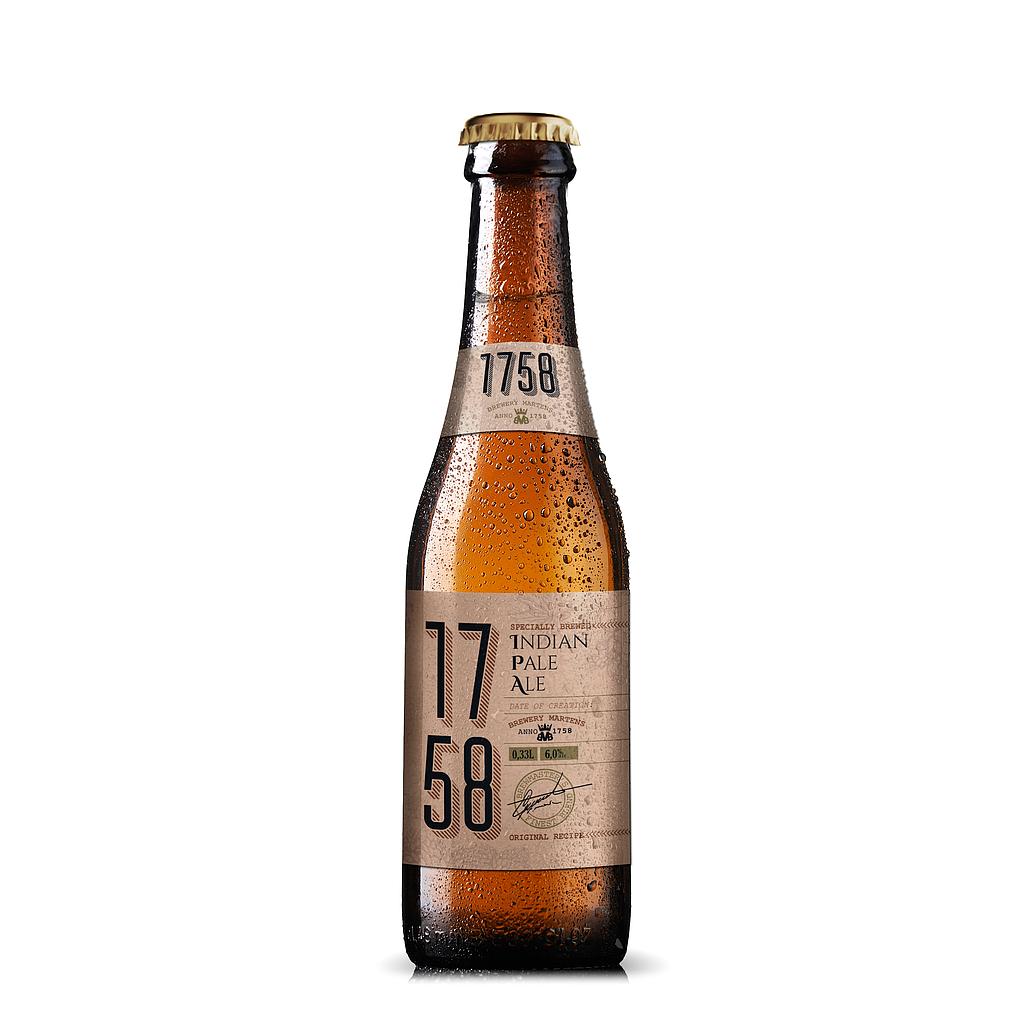1758 IPA (Champegnoise + 5 Lupulos) Bot. 0,330 lt Cerveza Rubia