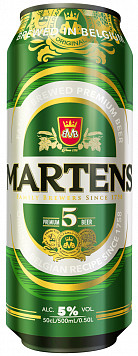 Martens Premium 5% Lata 0,50 lt Cerveza Rubia