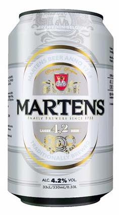 [33520] Martens Lager 4,2% Lata 0,330 lt Cerveza Rubia